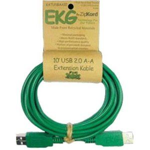 USB 10' USB A to A Extension Cables 10-feet EKG BY ZIPKORD NEW WITH TAG